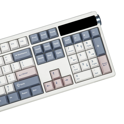 Teclado mecánico EPOMAKER TH108 PRO 100% de tamaño completo, hot-swap, con cable/BT/inalámbrico 2.4Ghz, pantalla y perilla, batería de 10000mAh
