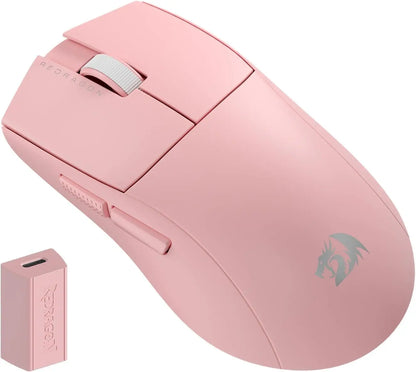Ratón gaming inalámbrico Redragon M916 PRO de 3 modos, tasa de sondeo Hype-Speed 4K, ratón gamer ultraligero de 49G y 26K DPI