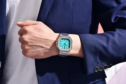 Reloj de lujo cuadrado de cuarzo PAGANI DESIGN 2026 para hombre, cristal de zafiro AR, movimiento japonés, luminoso, acero 316L completo