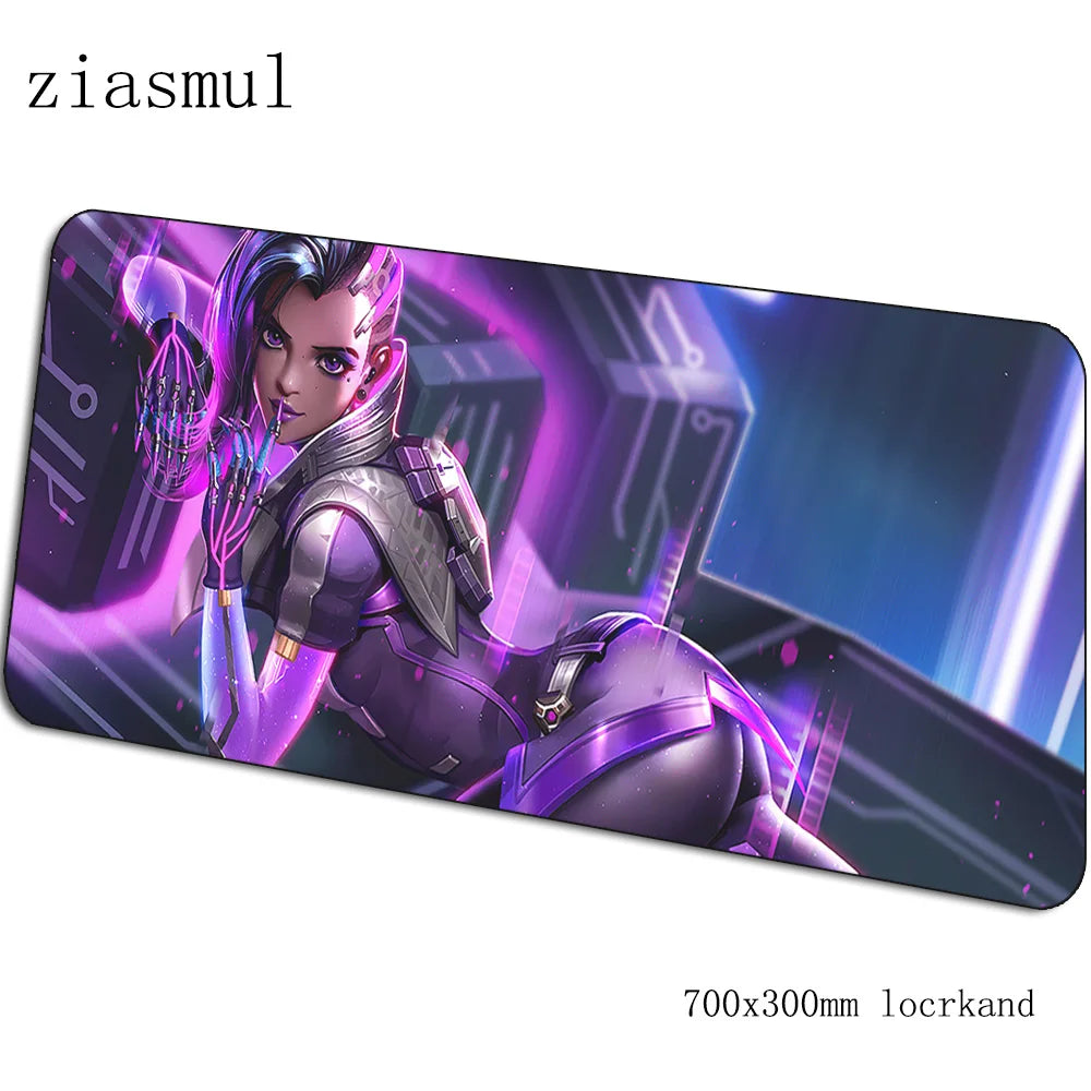 Alfombrilla de ratón Overwatch de dibujos animados para ordenador, 700x300x3mm, alfombrilla gaming grande Indie Pop para teclado, juegos de PC y escritorio gamer