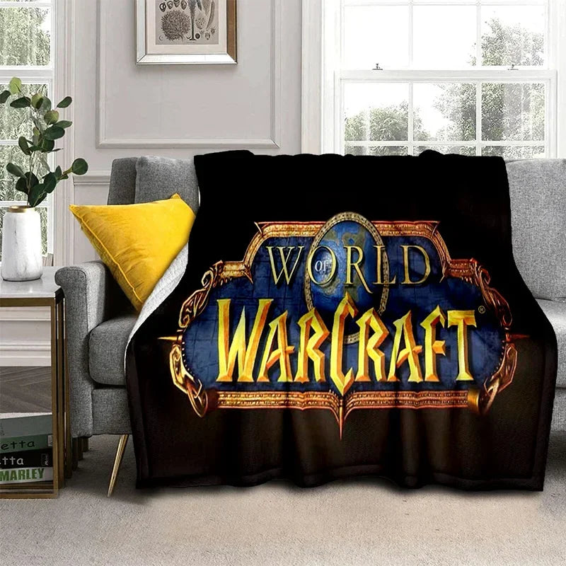 WOW Game World of Warcraft Gamer HD Blanket,Soft Throw Blanket for Home Bedroom Bed Sofa Picnic Travel Office Cover Blanket Kids