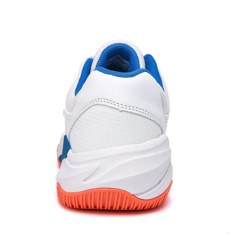 Men Women's Large Sizes Breathable Tennis Shoes Blue and Gray Gym Walking Badminton Sneakers
