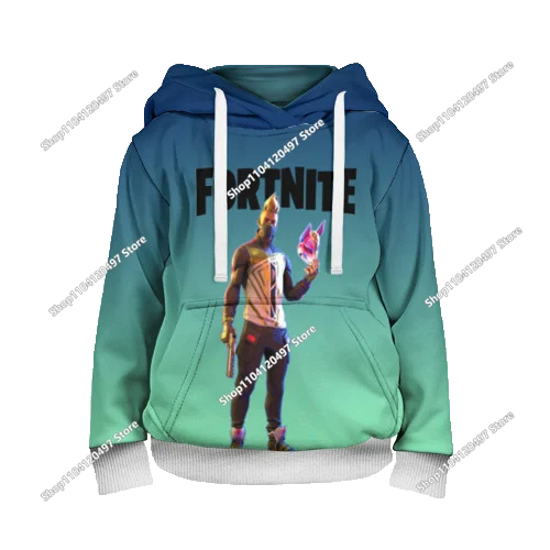 Sudadera con capucha unisex Fortnite 2025 nueva con estampado 3D, abrigo casual, accesorio gaming, cosplay, ropa infantil y regalos