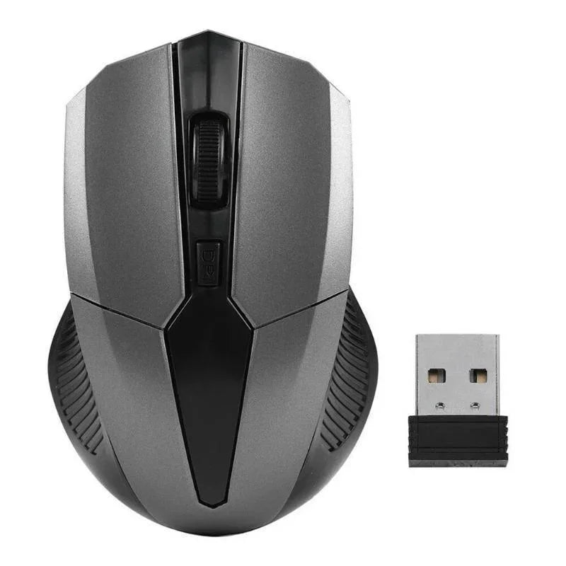 Mouse wireless 2.4Ghz 1200DPI regolabile, mouse ottico da gaming wireless per casa, ufficio, gioco, PC, computer e laptop