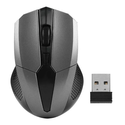 Mouse wireless 2.4Ghz 1200DPI regolabile, mouse ottico da gaming wireless per casa, ufficio, gioco, PC, computer e laptop