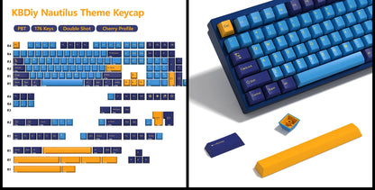 Keycaps KBDiy GMK Illusion perfil Cherry de PBT de doble inyección ISO para kit de teclado mecánico gamer, estilo retro gaming