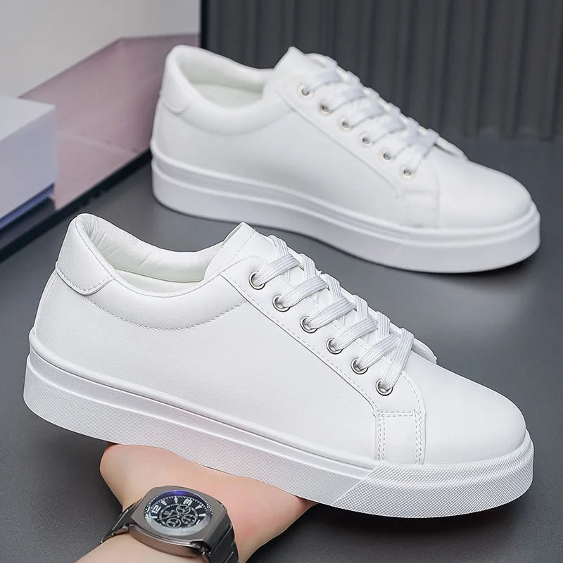 Zapatillas de moda para hombre, novedad muy vendida, blancas y modernas, deportivas y de ocio para estudiantes, versátiles para hombre