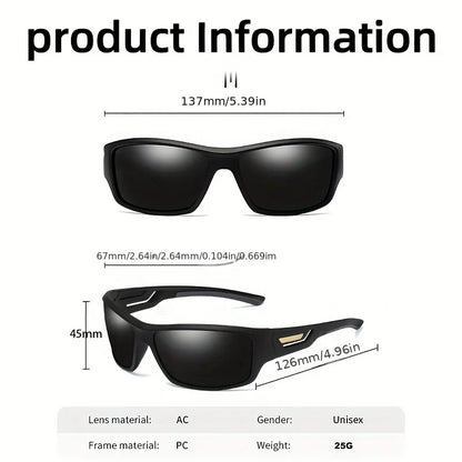 1/3 Sports Polarized Sunglasses Camouflage Wraparound Frame Multicolor Lenses for Driving Fishing UV Protection Unisex Eyewear