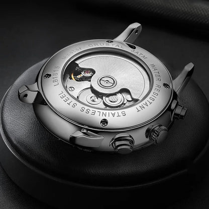 Reloj de lujo para hombre, automático mecánico, de cuerda automática, para negocios, de acero inoxidable, luminoso, 2020