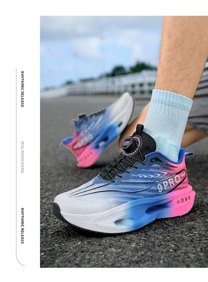 Running Shoes Carbon Board Speciality Marathon Men Sports Breathable Lightweight Women's Comfortable Athletic Nonskid Sneakers
