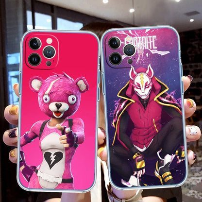 F-Fortnites-Poster transparente Handyhülle für Samsung Galaxy A04 A04S A14 A23 A34 A54 M23 M33 M52 M53