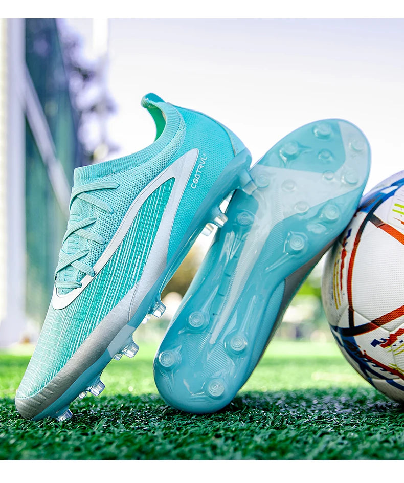Botas de fútbol TF para hombre, zapatillas resistentes para cancha Society, transpirables para adulto, calzado masculino de fútbol para entrenamiento, alta calidad, con tacos