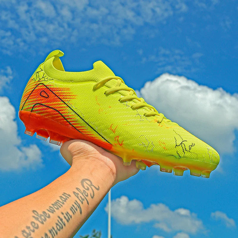 New Men's Football Boots Sneakers FG Soccer Shoes Training Wholesale Top Quality Cleats Non-Slip Drop Shipping Unisex Adult