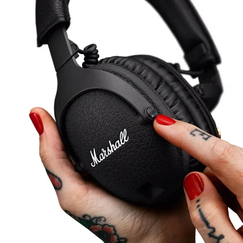 Marshall MONITOR II A.N.C. Cuffie wireless con cancellazione del rumore – Headset Bluetooth premium over-ear con bassi profondi, microfono e audio gaming