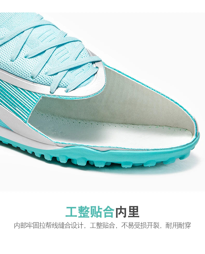 Botas de fútbol TF para hombre, zapatillas resistentes para cancha Society, transpirables para adulto, calzado masculino de fútbol para entrenamiento, alta calidad, con tacos