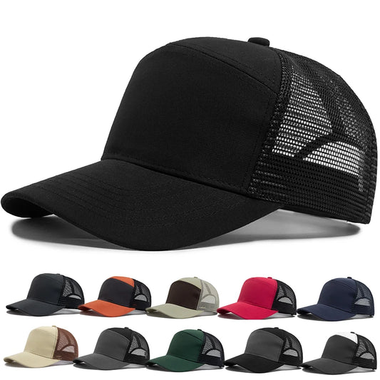 Summer 7 Panel Baseball Cap Fashion Hip Hop Mesh Caps Men Truckers Hat Visor Hardtop Snapback Women Unisex Cool New Brand