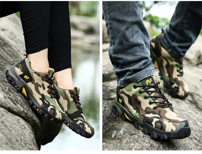 Casual Shoes Men Summer Outdoor Sneakers Women’s Footwear Trainer Waterproof Camouflage Army Shoe Male Military Shoes Tennis Jeans