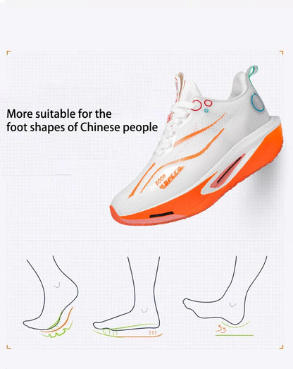Scarpe da running con piastra in carbonio uomo donna, sneakers professionali da maratona e gara, traspiranti e leggere, per corsa su strada e allenamento
