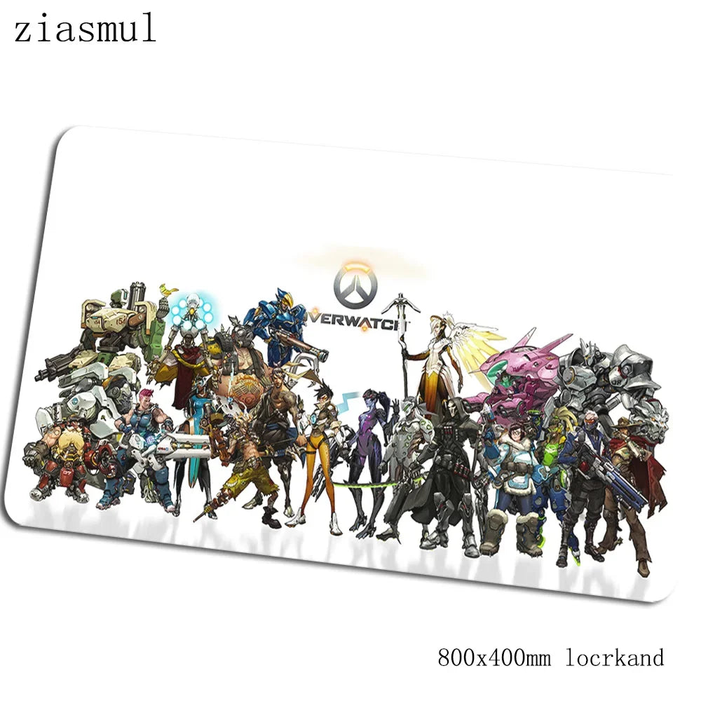 Tapete de rato Overwatch 800x400x3mm — bestseller, tapete gaming grande para rato e teclado, acessórios gaming para PC gamer