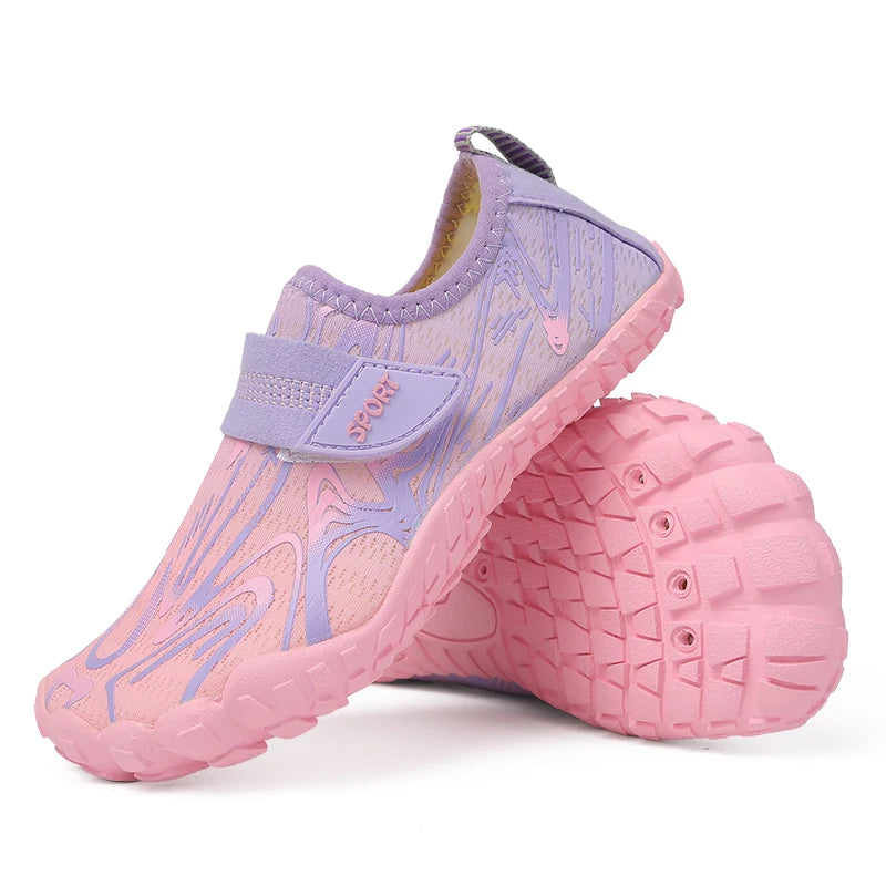 Nuevos zapatos de playa y buceo rápido para niños y niñas Qianjiang, zapatos de natación, calzado para fitness en interiores y zapatos de baño 29-38#