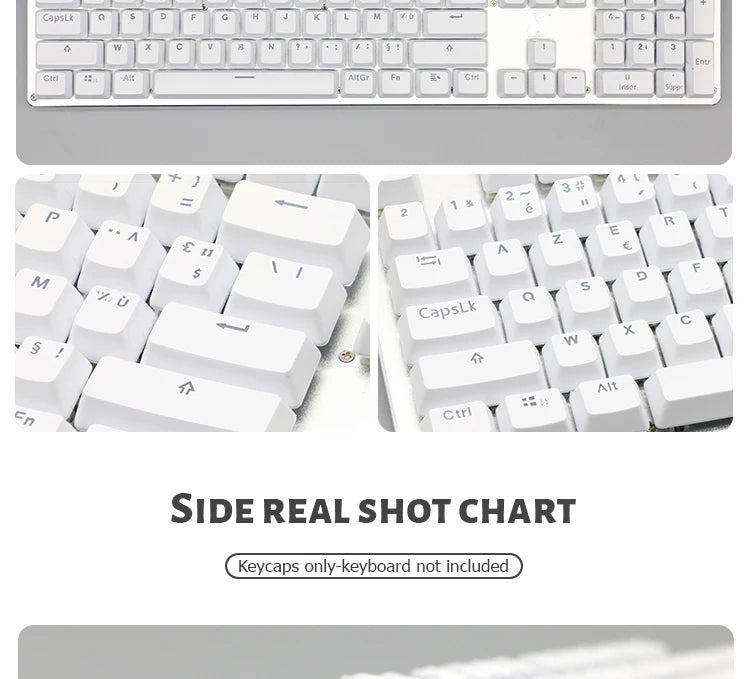 104 teclas retroiluminadas coreanas, francesas, rusas, españolas y alemanas para teclado mecánico con interruptores MX, perfil OEM, teclas ABS DIY