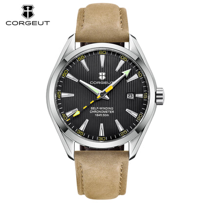 CORGEUT 41mm Luxury NH35 MOVEMENT Watch for Man Sapphire Glass Sport Clock Watch Automatic Relogio Masculino Mechanical Watches