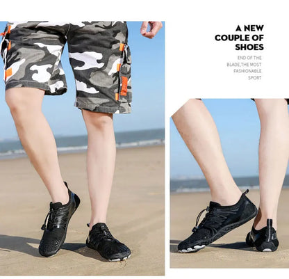 EOCENE men and women barefoot outdoor sports aqua shoes, quick-dry beach swimming fitness wading hiking cycling water sneakers