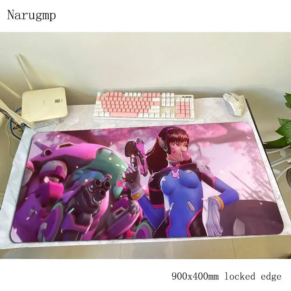 Overwatch podloga za miš, rođendanski računalni podložak 900x400x3mm, velika gaming podloga za miš, poklon, podloga za miš i tipkovnicu za PC gamere