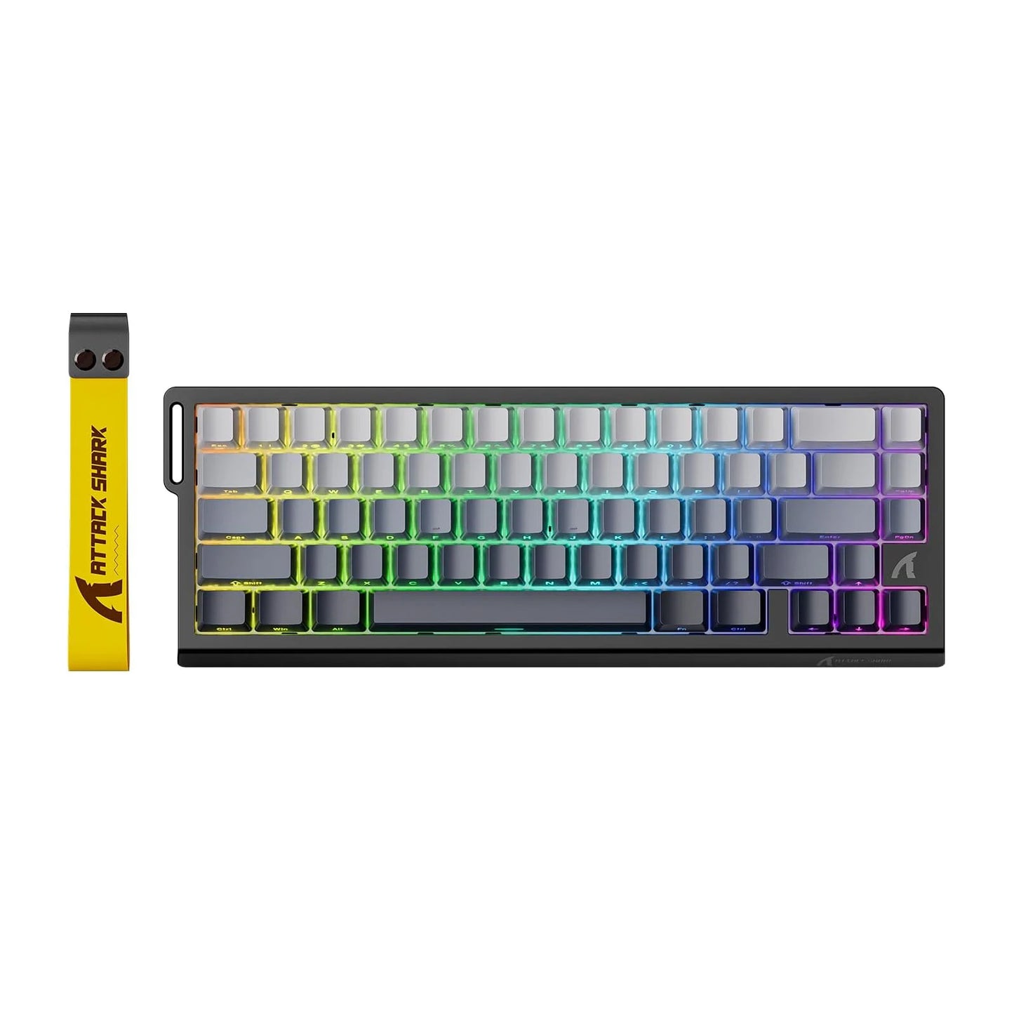 Teclado gaming mecánico ATTACK SHARK X68 HE Rapid Trigger 60% con cable, actuación ajustable, interruptor magnético Hall Effect, 8KH