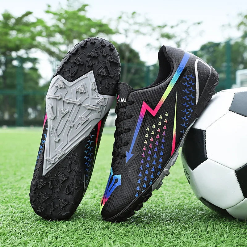 High Quality Mens Soccer Shoes Society Ultralight Turf Soccer Cleats Sneakers Training Football Boots Chuteira Campo 35-45