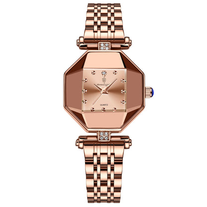 POEDAGAR Luxury Brand Women Watch Stainless Stain Waterproof Quartz Watches For Woman Fashion Simple Rose Gold Ladies Watch Gift