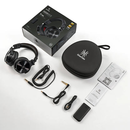 OneOdio Studio Max kabellose DJ-Kopfhörer Bluetooth 6.0 – 9ms ultraniedrige Latenz, Hi-Res LDAC Studio-Monitor-Over-Ear-Headset mit Mikrofon