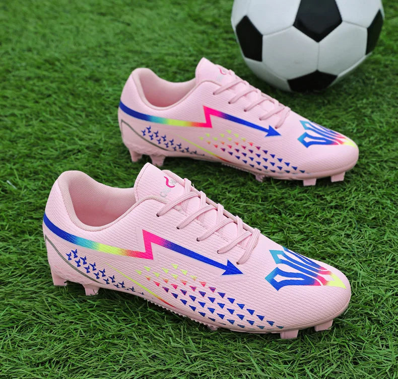 High Quality Mens Soccer Shoes Society Ultralight Turf Soccer Cleats Sneakers Training Football Boots Chuteira Campo 35-45