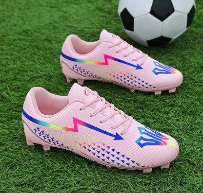 High Quality Mens Soccer Shoes Society Ultralight Turf Soccer Cleats Sneakers Training Football Boots Chuteira Campo 35-45