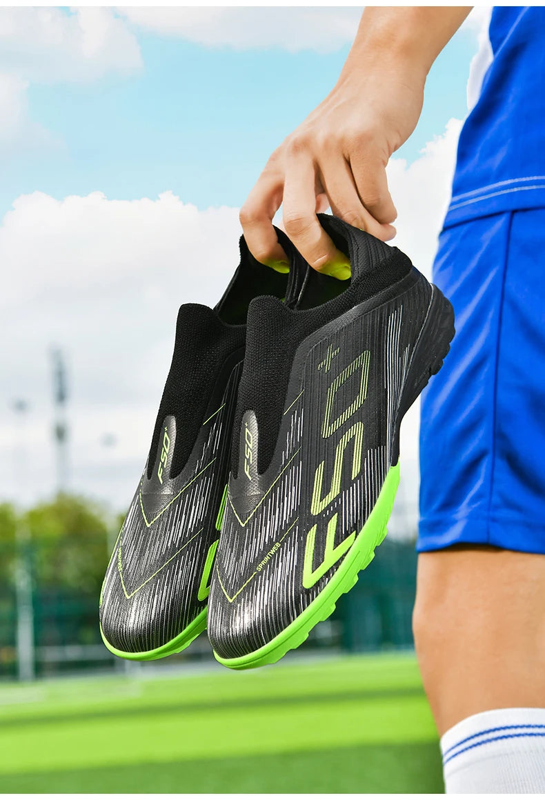 New Men's Football Boots Futsal Non Slip Turf Comfortable Ultralight Fg Grass Cleats Soccer Shoes Sport Indoor Adult Non-Slip