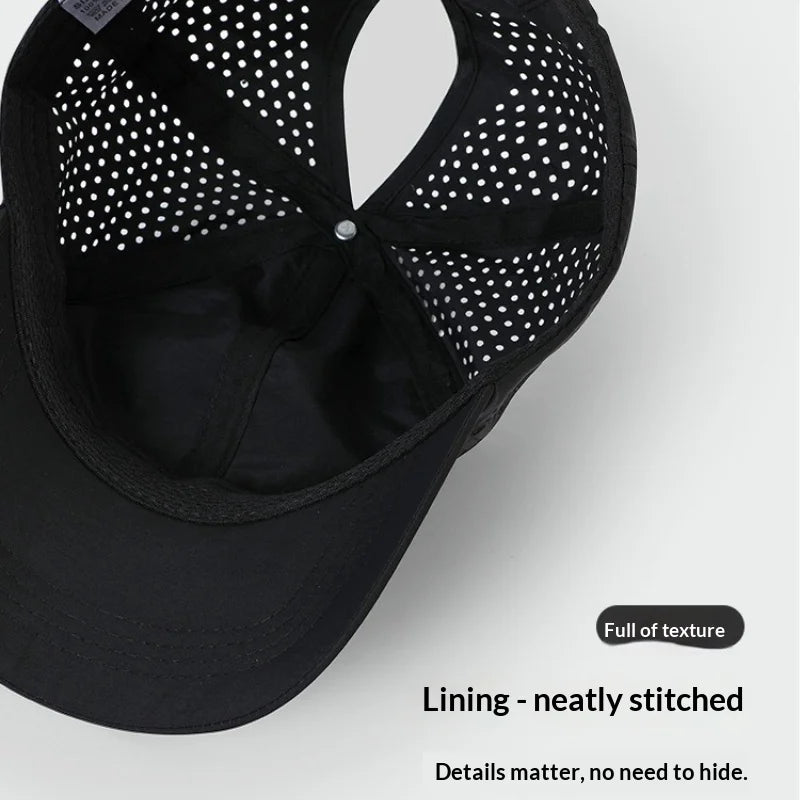1pc Quick Drying Tongue Baseball Caps for Women Summer Protection Breathable Mesh Breathable Cap Stylish Adjustable Ponytail Hat