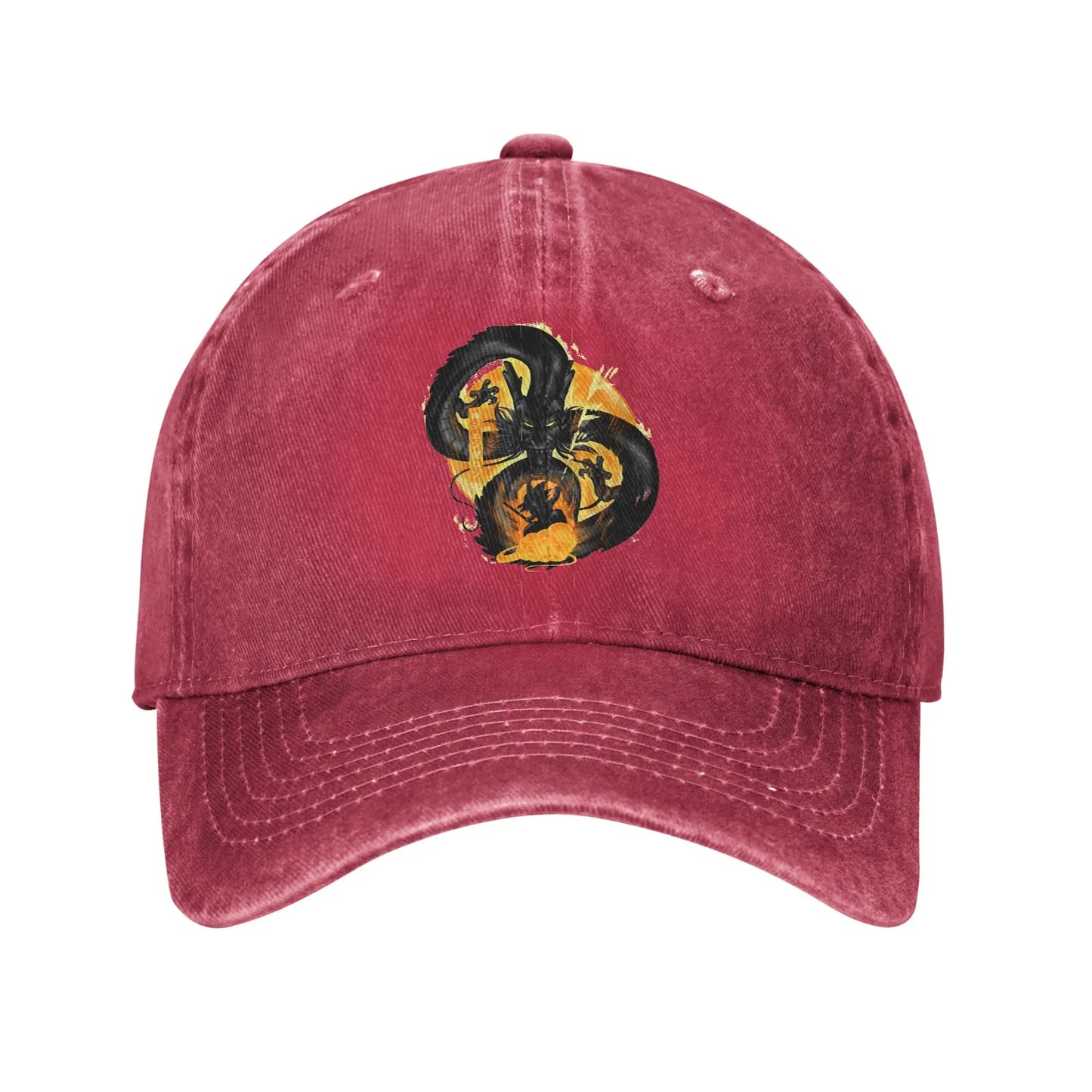 Vintage Dragon Ball Z Attack of Shenron Baseball Caps Men Women Distressed Denim Washed Cap Outdoor Running Golf Gift Hats Cap