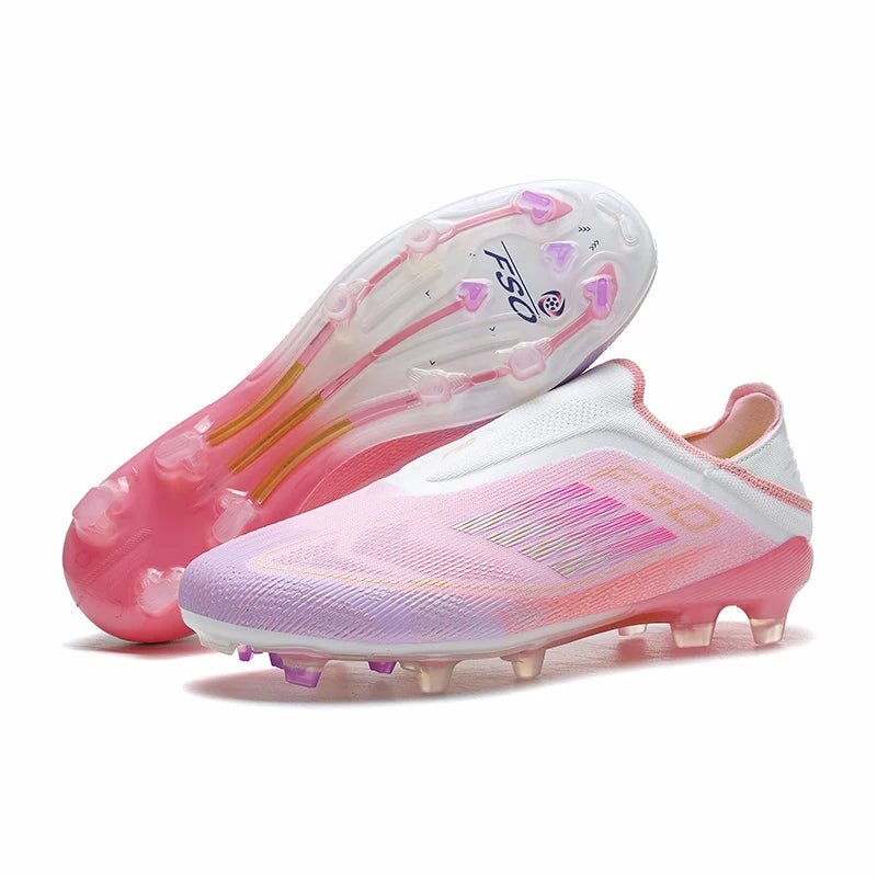 New Men Football Boots ComfortableSoccer Shoes Match Training Boys Non Slip Long Spikes Breathable Adult Cleats Outdoor Sport