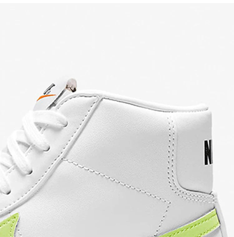Zapatillas casual antideslizantes de media caña Nike Authentic Blazer para mujer con diseño envolvente CZ1055-108