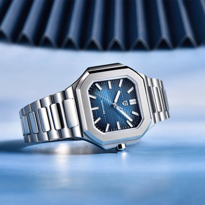PAGANI DESIGN New V2 Men's Square Quartz Watch Top Luxury Brand Sports Waterproof Sapphire Stainless Steel Quartz Watch
