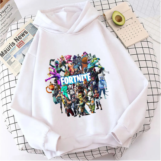 Abrigos con capucha para niños Fortnites, sudaderas anime Fortress Night, sudaderas con capucha de juego para primavera y otoño, ropa deportiva infantil, regalo