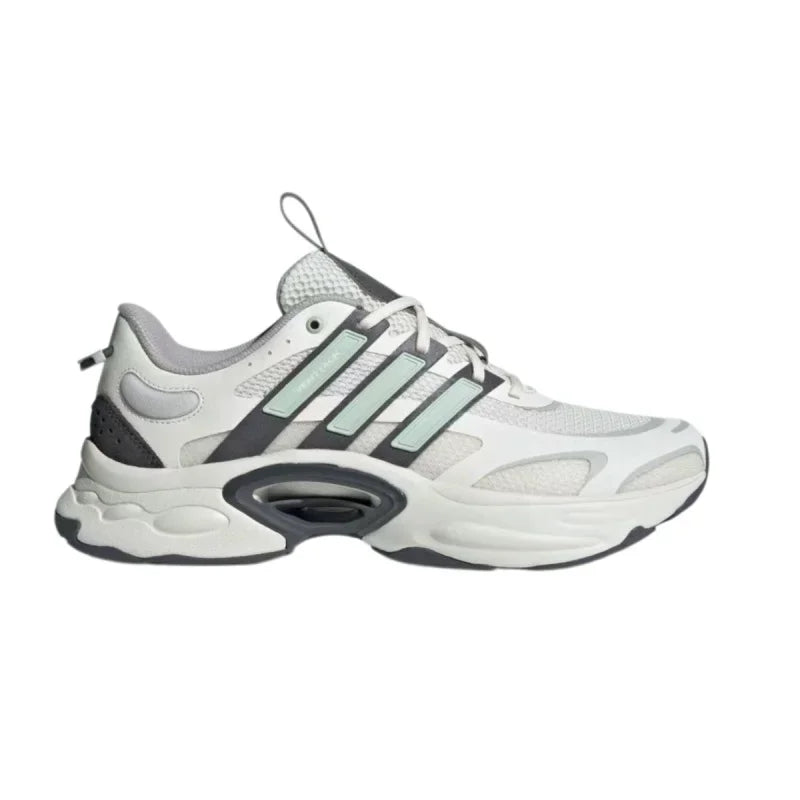 Chaussures de course basses unisexes adidas, confortables et polyvalentes, semelle absorbant les chocs et résistante à l'usure, blanc et noir, IF6725