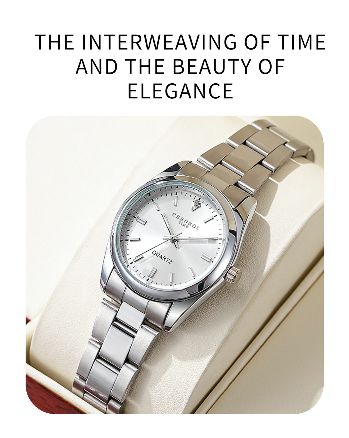 CHRONOS Women's Wrist watch Original Luxury Watches for Ladies Waterproof Stainless Steel Quartz Woman Wristwatch 2023 trend