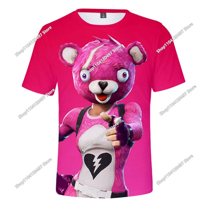 Children's Summer T Shirt Battle Royale Fortnite Hero Victory 3d T-shirt Tees Boys Girls Baby Clothes