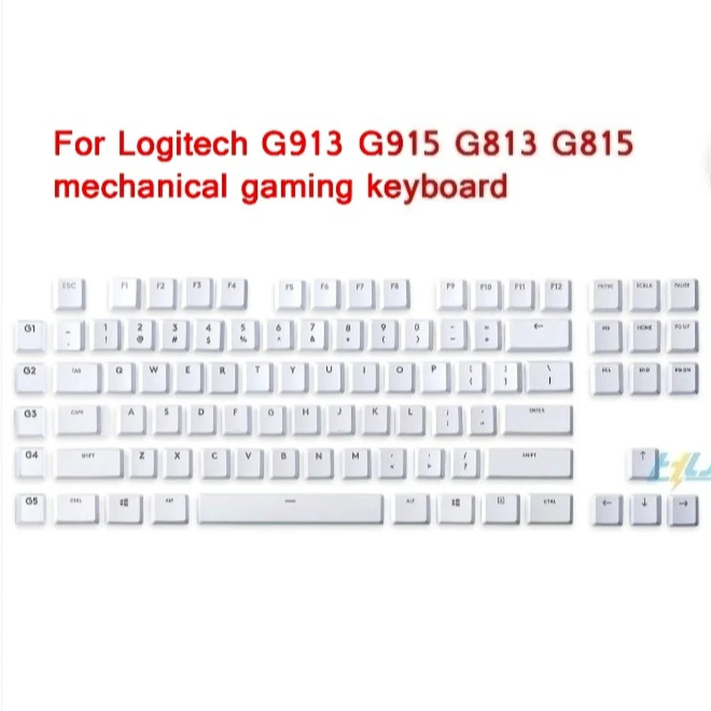 Tecla texturizada antideslizante transparente retroiluminada G915 913 TKL G815 G813, compatible con teclado mecánico Logitech