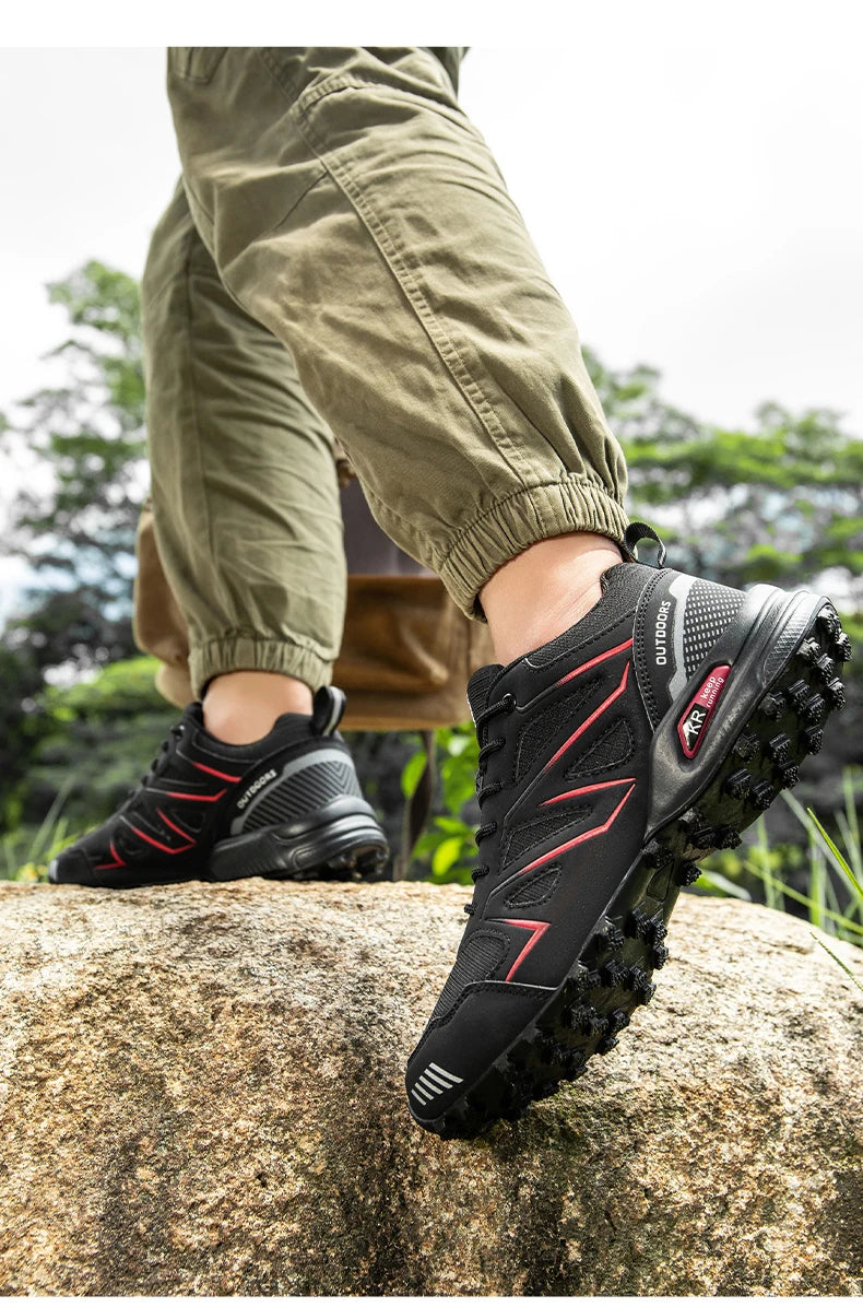 Men's Waterproof Hiking Shoes Non-Slip Hunting Boots Outdoor Tactical Training Sports Shoes Men Walking Hiking Travel Shoes