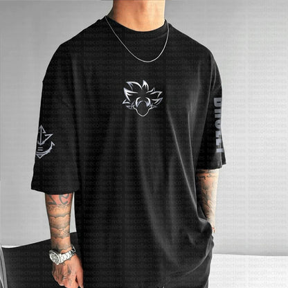Camiseta de verano 2025 Son Goku Dragon Ball Anime para hombre, estilo Harajuku oversize retro urbano, tops unisex informales holgados de manga corta para mujer