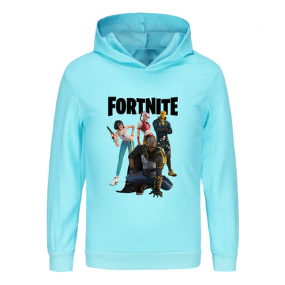 Felpa con cappuccio Fortnite per bambini, abbigliamento da principessa per bambine, abbigliamento moda per neonati, vestiti da maschietto, felpa primavera autunno, top per bambini 4403