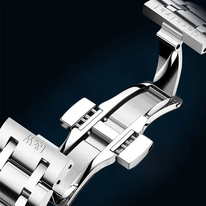Relógio mecânico de luxo para homem Reloj CARNIVAL em tungsténio, movimento automático MIYOTA 8205, à prova de água.