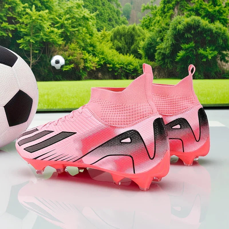New Men Soccer Shoes Adult Non-Slip Football Boots Cleats Boys Ultralight Sport Sport Outdoor Comfortable Training Match Grass